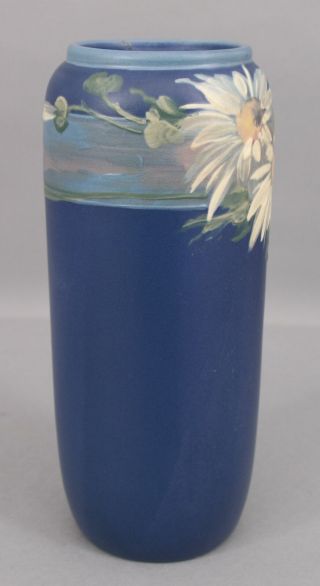 Antique Weller Arts & Crafts Hand Painted Hudson Daisy Flower Art Pottery Vase 6