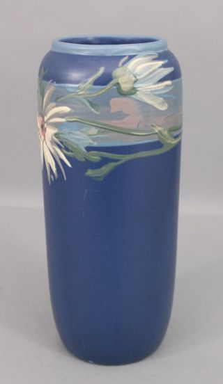 Antique Weller Arts & Crafts Hand Painted Hudson Daisy Flower Art Pottery Vase 8