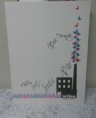 Wilco Poster Signed,  Numbered,  Autographed By Jeff Tweedy & The Whole Band