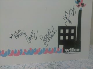 Wilco Poster Signed,  Numbered,  Autographed By Jeff Tweedy & The Whole Band 2