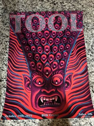 Alex Grey Tool Poster Bok Center Oct 29,  2019 Concert Poster.