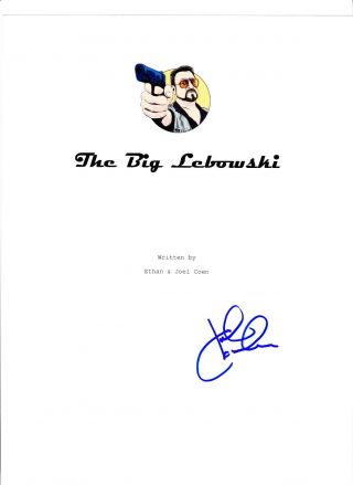 John Goodman Signed Autographed The Big Lebowski Movie Script Cover W/ Proof [a]