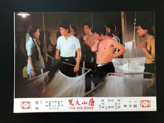 The Big Boss W/bruce Lee (1973) Movie Lobby Card - Extremely Rare,  Nm