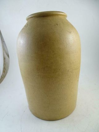 Antique 1800s Stoneware Crock Butter Churn Jug 2 Gallon C.  Hermann & Co Milwaukee 5