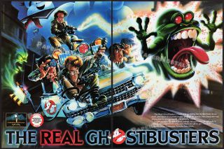 The Real Ghostbusters_original 1986 3pg Trade Ad / Tv Series Announcement Promo