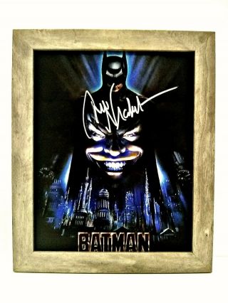 Rare Jack Nicholson Authentic Signed Autographed 8x10 Batman Photo,  C.  O.  A