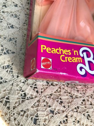 Vintage Barbie Peaches N Cream Doll 7926 Mattel 1984 Never Removed From Box 3