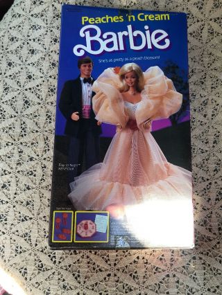 Vintage Barbie Peaches N Cream Doll 7926 Mattel 1984 Never Removed From Box 5