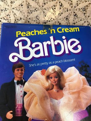 Vintage Barbie Peaches N Cream Doll 7926 Mattel 1984 Never Removed From Box 7