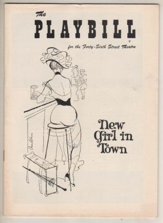 Gwen Verdon & Thelma Ritter " Girl In Town " Playbill 1957 Bob Fosse