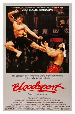 Bloodsport (1988) Movie Poster - Rolled