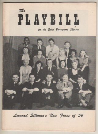 " Faces Of 1956 " Playbill Maggie Smith,  Inga Swenson,  Tiger Haynes