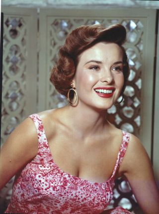 Jean Peters Smiling Portrait Photo 8x10 Transparency W Snipe