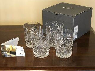 Waterford Ciara Set Of 4 Double Old Fashioned Glasses Old Watermark Retail Box