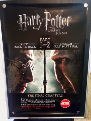 Harry Potter And The Deathly Hallows Part 1 & 2 D/s 27x40 Movie Poster