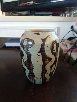 University Of North Dakota Arts And Crafts Signed Vase