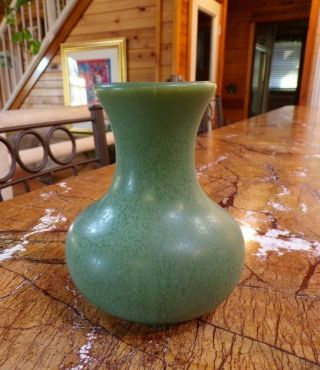 Hampshire Pottery Matte Green Art Pottery Vase 164