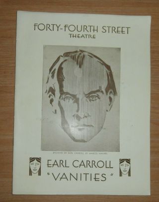 Vintage1932 Playbill Forty - Fourth Street Theater Earl Carroll Vanities