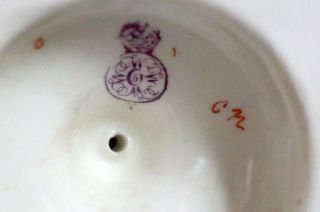 Antique Royal Worcester Porcelain Wine Pedestal Ewer w/ Satyr Mask Head c.  1887 10