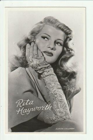 Rita Hayworth 1950s Photo Postcard