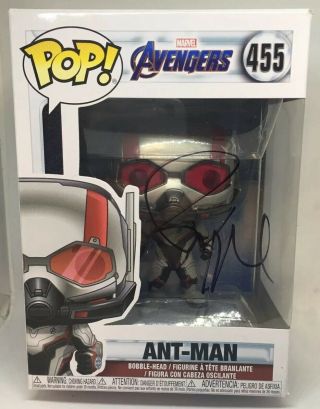 Paul Rudd Signed Ant - Man Funko Pop 455 Avengers Endgame Marvel W/ Exact Proof