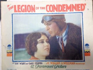 Fay Wray/gary Cooper In " The Legion Of The Condemned " 1928 11 X 14 Lobby Card 3