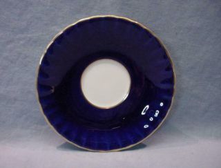 Aynsley Cobalt Blue Teacup & Saucer - Signed J.  A.  Bailey 8