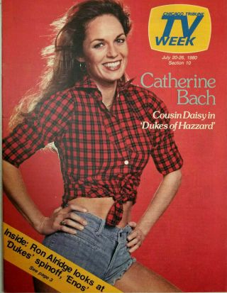 Chicago Tribune Tv Week July 1980 Dukes Of Hazzard Catherine Bach Daisy - Nm