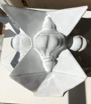 Astier de Villatte French Ceramic Pot Vase Shell Star RARE 2