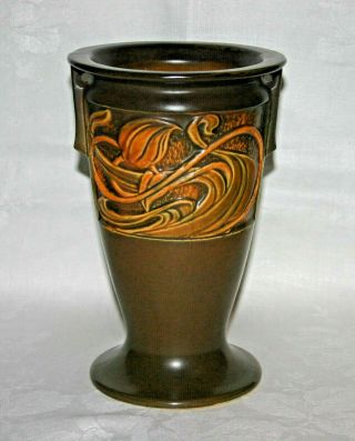 Roseville Rosecraft Panel Vase Vintage Art Nouveau Style
