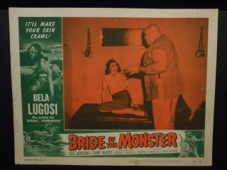Bride Of The Monster 1955 Orig Lobby Card 4 Tor Johnson Loretta King Ed Wood