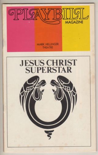 " Jesus Christ Superstar " Playbill Production 1973 Patrick Jude