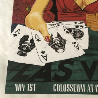 Guns N Roses Poster Las Vegas 11/1/2019 Lithograph Limited Caesar’s Colosseum 3