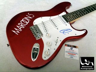 Adam Levine (maroon 5) Autographed Signed Guitar W/ Ga -