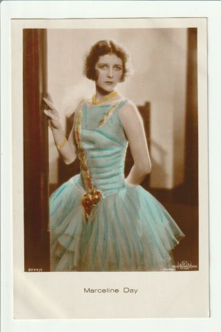 Marceline Day 1930s Colour Photo Postcard