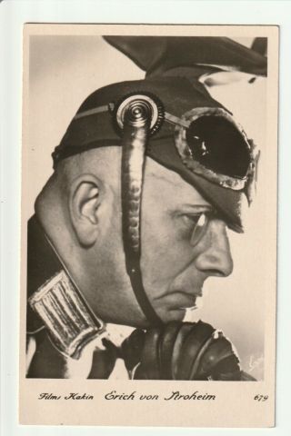 Erich Von Stroheim 1930s Photo Postcard