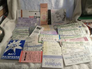 Theatre & Peformers Ticket Stubs Assortment Of 37 - One Autographed