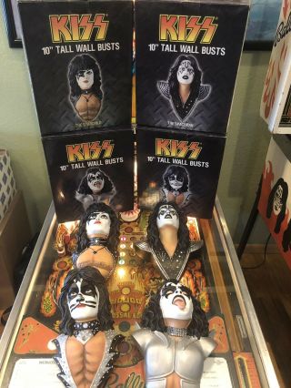 Kiss 10” Ceramic Wall Busts - 2008 Spencer Gifts - In Boxes