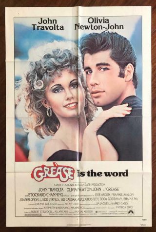 Grease 1978 Musical Cult 50s Greaser Olivia Newton John Movie Poster