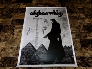 The Afghan Whigs Rare Band Signed Autographed Concert Show Poster Greg Dulli