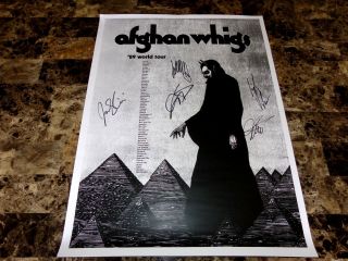 The Afghan Whigs Rare Band Signed Autographed Concert Show Poster Greg Dulli 2