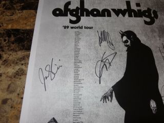 The Afghan Whigs Rare Band Signed Autographed Concert Show Poster Greg Dulli 4