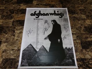 The Afghan Whigs Rare Band Signed Autographed Concert Show Poster Greg Dulli 5