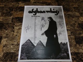 The Afghan Whigs Rare Band Signed Autographed Concert Show Poster Greg Dulli 6