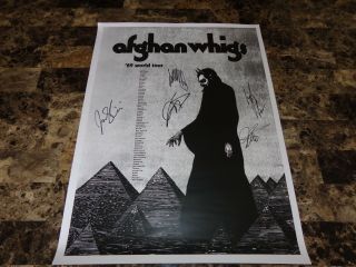 The Afghan Whigs Rare Band Signed Autographed Concert Show Poster Greg Dulli 7