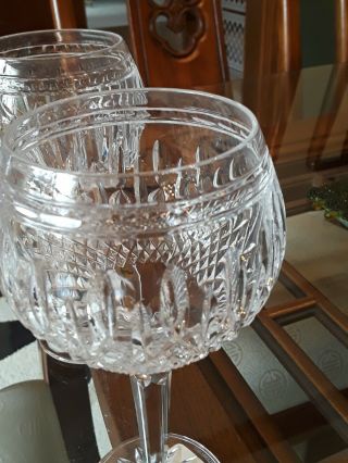 WATERFORD CRYSTAL CLARENDON OVERSIZED WINE GLASSES IRELAND 3