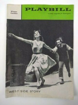 West Side Story Playbill Broadway Theater 1958 Vintage