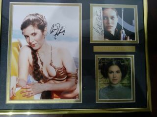 Carrie Fisher And Natalie Portman Signatures Autographs Star Wars - Princess Leia