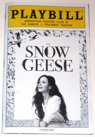 The Snow Geese Opening Night Broadway Playbill,  Ad