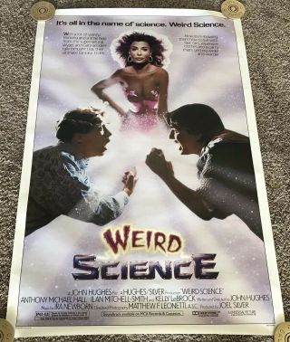 1985 Weird Science Movie Poster,  Rolled,  27x41
